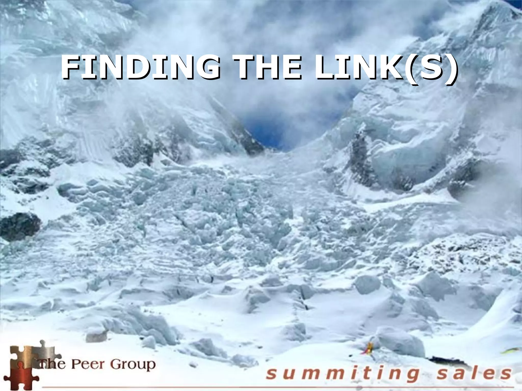 FINDING THE LINK(S)FINDING THE LINK(S)
 