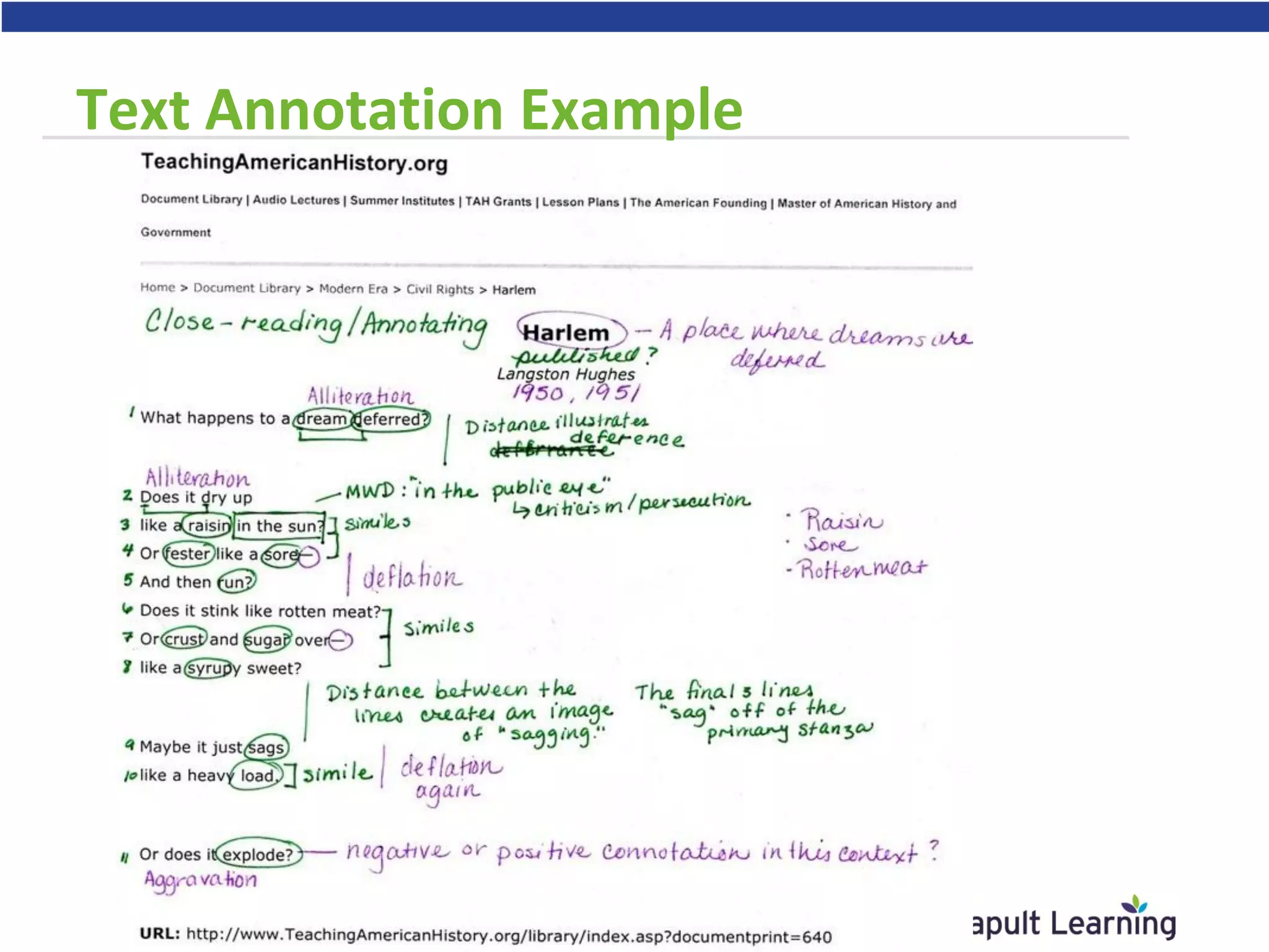 Text Annotation Example
 