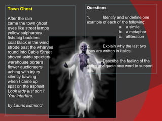 Strode Example Close Reading Starters | PPT