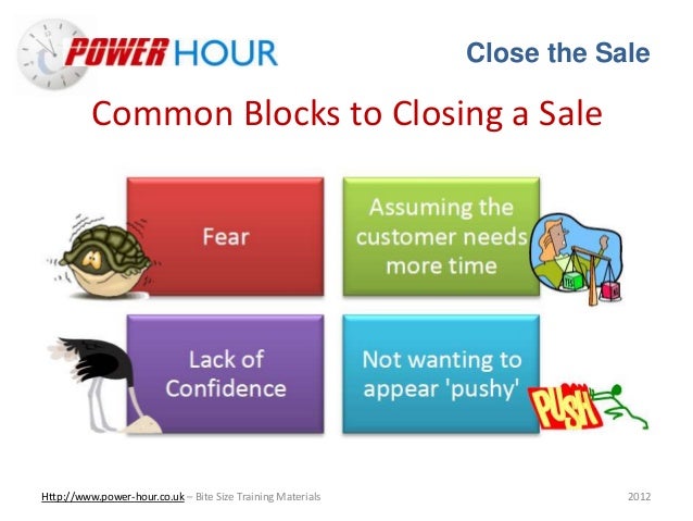 how to close the sale