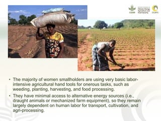 Closing the gender gap in farming under climate chnage