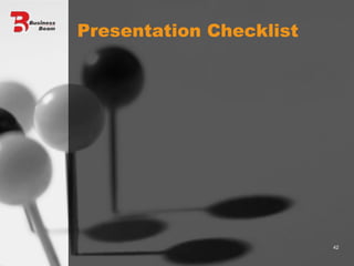 Presentation Checklist 