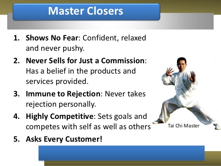 closing sales sample closing a sale