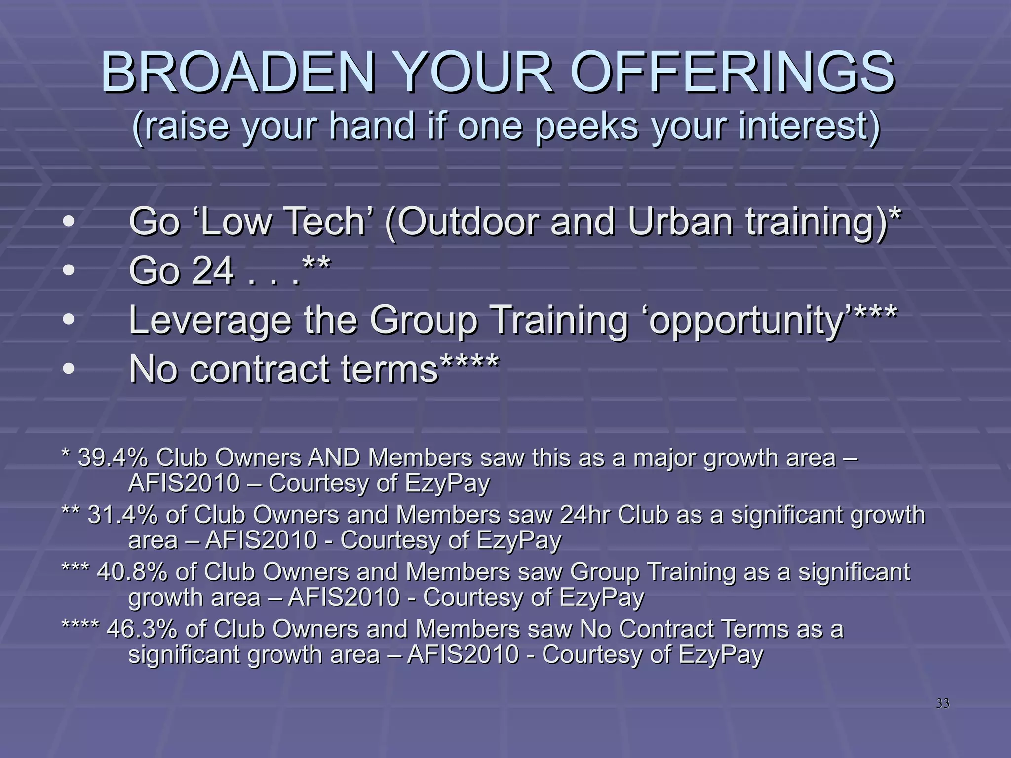 What are you going to do to differentiate yourself? 