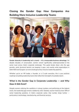 Closing the Gender Gap_ How Companies Are Building More Inclusive ...