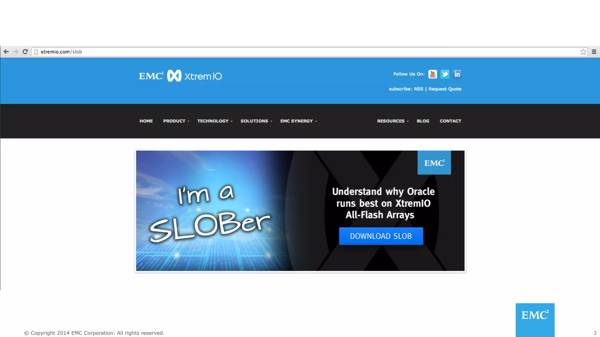 © Copyright 2014 EMC Corporation. All rights reserved. 3 
 