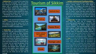 Sikkim - Travelogue