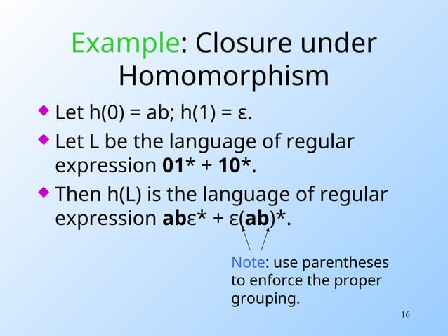 Closure Properties of Regular Languages.ppt