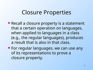 Closure Properties of Regular Languages.ppt
