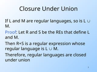 Closure Properties of Regular Languages.ppt