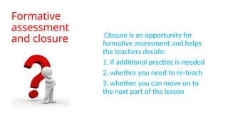 lesson closure ( end of lesson) workshop power point | PPTX