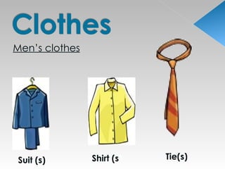 [object Object],Suit (s) Shirt (s ) Tie(s) 