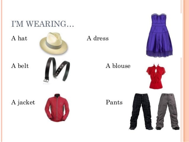 Clothes vocabulary