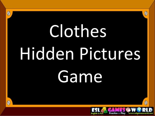 Clothes Hidden Pictures Game