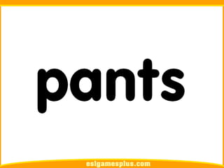 Flash Card Từ Vựng TOEIC Theo Chủ Để | Phần Clothes