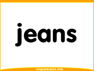 Flash Card Từ Vựng TOEIC Theo Chủ Để | Phần Clothes