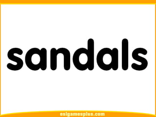 Flash Card Từ Vựng TOEIC Theo Chủ Để | Phần Clothes