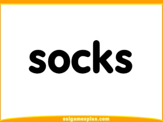 Flash Card Từ Vựng TOEIC Theo Chủ Để | Phần Clothes