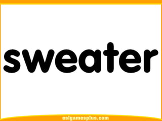 Flash Card Từ Vựng TOEIC Theo Chủ Để | Phần Clothes