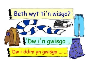 Welsh Clothes Powerpoint for teaching Welsh clothing items