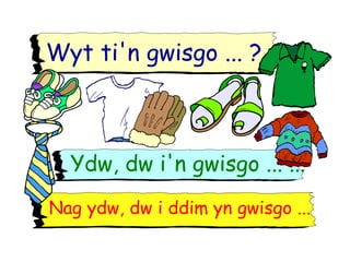 Welsh Clothes Powerpoint for teaching Welsh clothing items
