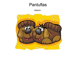 Pantuflas slippers   