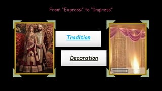 From “Express” to “Impress”
Tradition
Decoration
 
