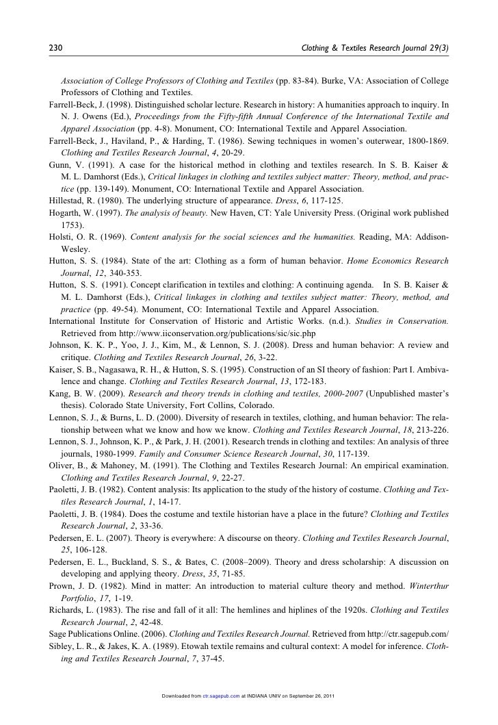Clothing and textiles research journal 2011reevesde armond216312(2)