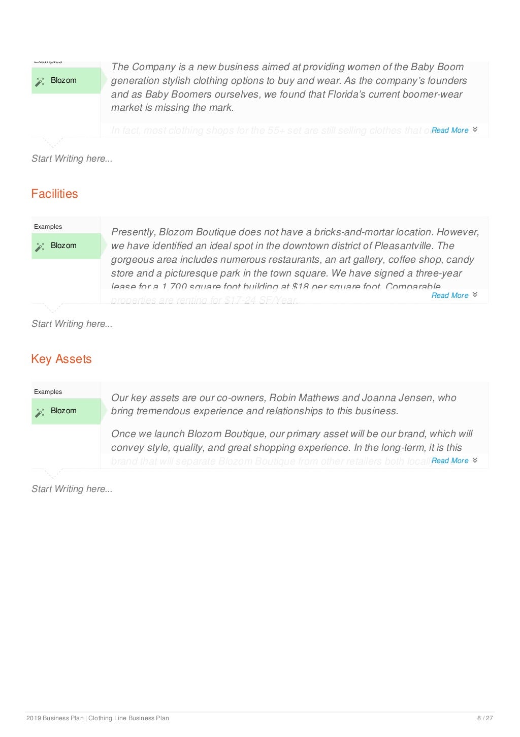 Clothing Line Business Plan Template Uk