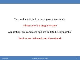 Common implies multi-tenancy, not single or isolated tenancy 