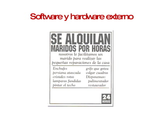 Software y hardware externo 