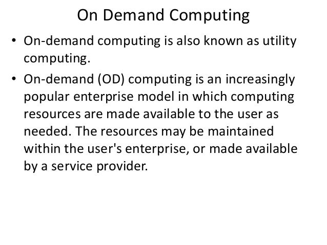 😂 On demand computing. Utility computing. 2019-02-17