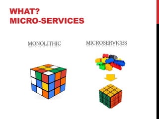WHAT?
MICRO-SERVICES
 