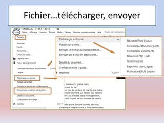 Fichier…télécharger, envoyer
 