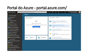 Portal do Azure - portal.azure.com/
 