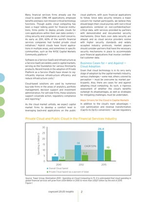 Cloud Adoption in Capital Markets: A Perspective | PDF