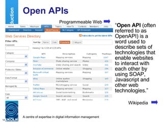 Brian Kelly and Paul Walk, SaaSy APIs (Openness in the Cloud)