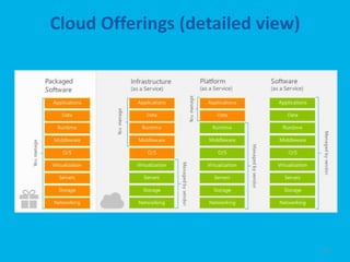Cloud Offerings (detailed view)




                                  12
 