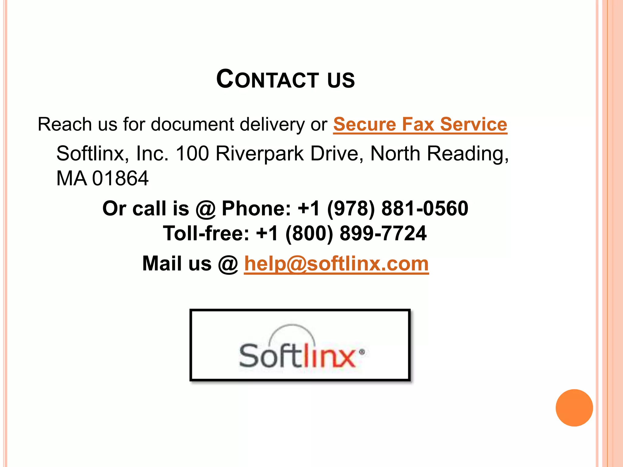 Cloud fax service hipaa compliant fax ppt
