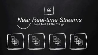 “Near Real-time Streams
Load Test All The Things
 