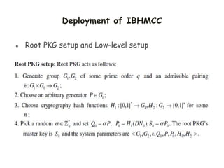 Deployment of IBHMCC
 Root PKG setup and Low-level setup
 