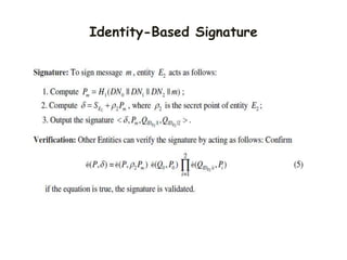 Identity-Based Signature
 