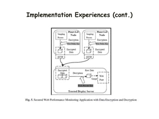 Implementation Experiences (cont.)
 