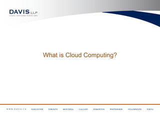 What is Cloud Computing?
 