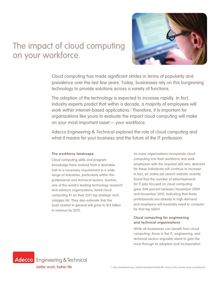 cloud computing adecco job application