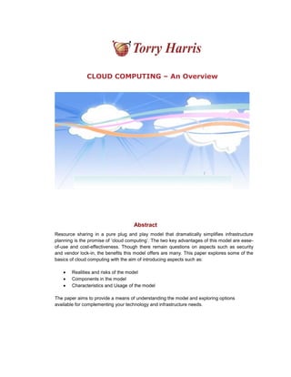 Cloud computing-overview | PDF