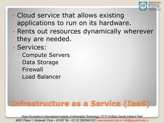 Cloud Computing & Virtual Infrastructure | PPTX