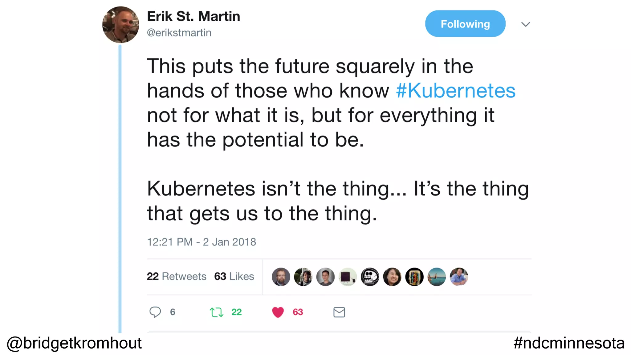 @bridgetkromhout #ndcminnesota
 