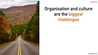@koenighotze
David Schmitz
Organisation and culture
are the biggest
challenges
 