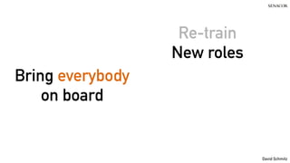 @koenighotze
David Schmitz
Bring everybody
on board
Re-train
New roles
 
